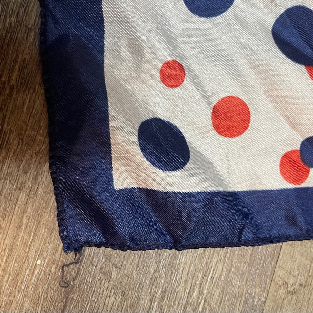 Polka Dot Silk Scarf - Picture 4 of 5
